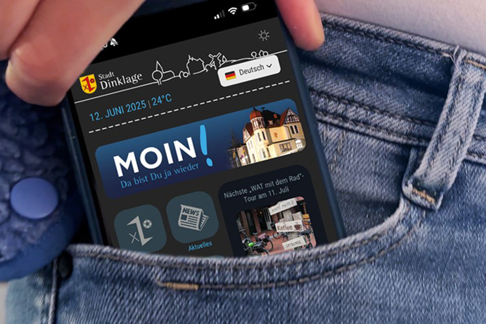 Die Dinklager WebApp wurde in einer groß angelegten Untersuchung als "Best Practice" Beispiel empfohlen. Foto: Daniel Wegmann